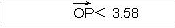 OP<3.58
